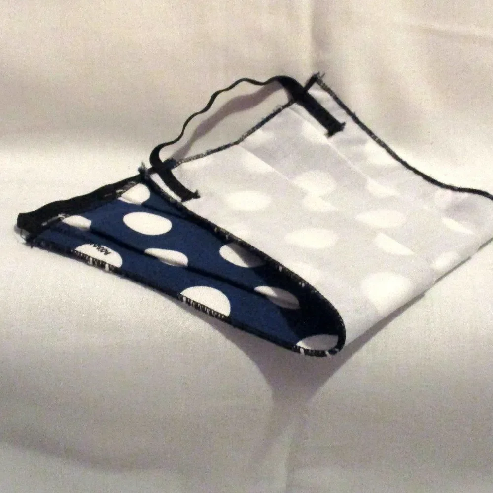 Face Mask Blue and White